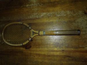 Antique Vintage Top-Flite A G Spalding Wooden Open Throat Tennis Racquet