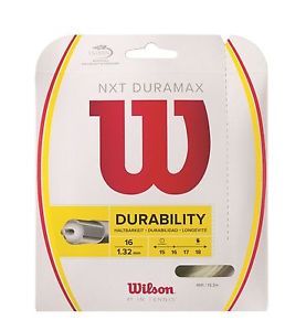 Wilson NXT DuraMax 16 ga string, multifil, nat color, original package, 3 sets