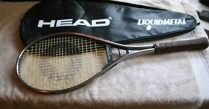 SPAULDING SYSTEM GT20 VINTAGE 1987 ALUMINUM GRAPHITE TENNIS RACKET W/COVER 4 1/2