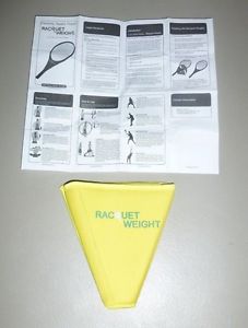 NEW Racquet Weight Trainer Tennis Swing Training Aid - Yellow 6oz Lighter Model