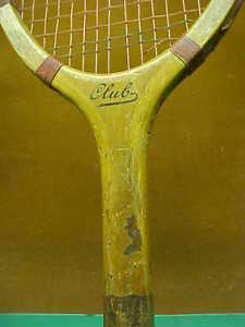 Vintage Wood Tennis Racket * ,CLUB *