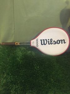 Vintage Wilson T2000 Tennis Racket and Cover