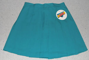 Tennis Skirt Pleated/Polyester Sea Green (Sporting Look)  [sizes: 8, 10, 12]