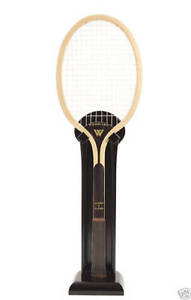 Wood-Joy Extra Large Wood Tennis Racquet 5' Tall - WITH STAND