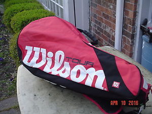 Wilson Tour Red/White/Black Tennis Racquet Bag