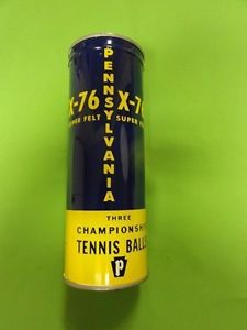 Unopened Pennsylvania X-76 Keywind Tennis Ball Can- ex.