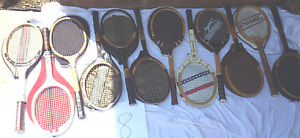 Vintage Wooden Tennis Racquets Lot Of 12 Various Exceptional Vintage Condition 8