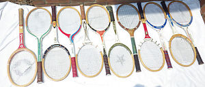 Vintage Wooden Tennis Racquets Lot Of 12 Spalding Very Good Vintage Condition #5