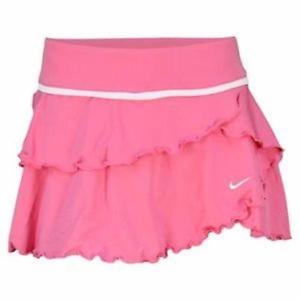 Nike Dri-Fit Women's Pink Ruffle Athletic Tennis Skort / Skirt - Size Large