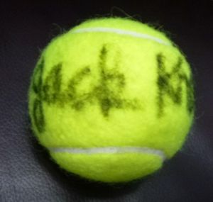 Jack Kramer Autographed Tennis Ball "RARE" ONLY ONE on Ebay!