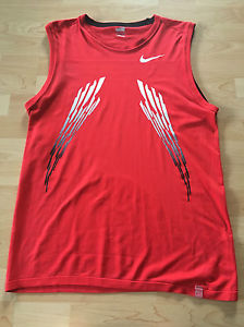 NWOT Nike Rafa Nadal 2008 Power Sleeveless Red Tennis Shirt SIZE: EXTRA LARGE