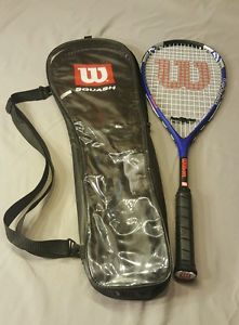 WILSON TI Power Titanium Squash Racquet Racket With Carrying Bag