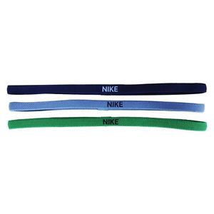 3 Pack Nike Elastic Sport HairBand Navy/ Skyblue/ Green AC9641-479