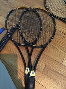 2x Wilson K Factor Blade Tour Kblade Tennis Racquet 4 1/4 L3 KFactor Mid 93