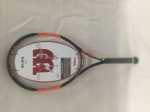 Wilson Burn 100 Tennis Racquet, 4 1/8 Grip, 16x19 NEW!