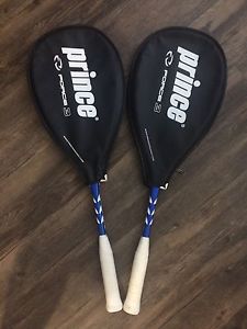 A Set of 2 Prince Force 3 F3 Agile 188 Gram Squash Racquets Nice Shape***