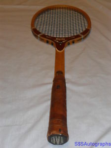 RARE ANTIQUE VTG VINTAGE 1950s TA DAVIS TAD HI POINT WOODEN WOOD TENNIS RACQUET