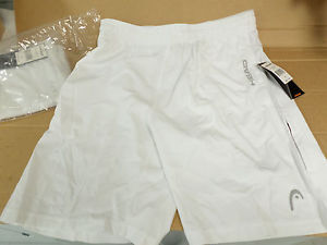 Head (Break Point) Tennis/Athletic Shorts-White-Size MEDIUM-New