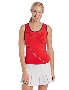 Bollé Womens Infrared Tennis Tank Top, Bolle Red, X-Small