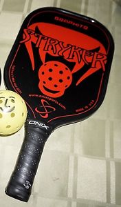 Sale New Onix Sports Stryker Graphite Pickleball Paddle - Red Made in USA