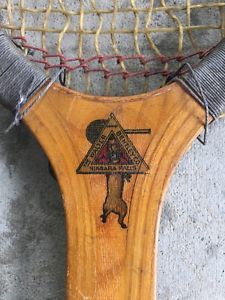 Vintage Walter Bentley Co. Tennis Racket Niagara Falls Excellor Wood