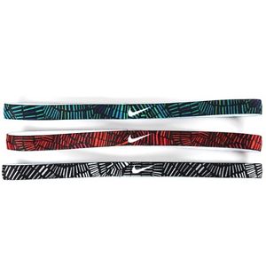 3pcs NIKE Printed Hairband Sports Headband Green/ Red/ Black (AC3709905)