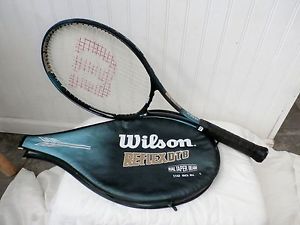 WILSON REFLEX DTB TENNIS RACQUET AND CASE, DUAL TAPER BEAM,EXCELLENT CONDITION
