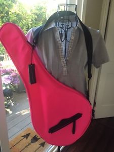 Rebecca Minkoff Neon Pink Tennis Racquet Cover - HTF in NEON PINK!