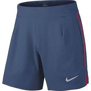 NikeCourt 7” Gladiator Premier Men’s Tennis Shorts, Large, Squadron Blue, 685317