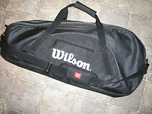 Wilson triple 3 tennis racket bag black