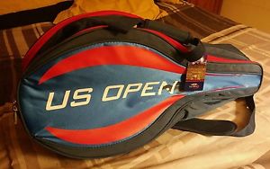 Wilson US Open XL Red& Blue 6 Racquet Tennis Duffel Bag- Brand New