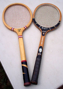 2 Vintage Wood Tennis Racquets 27