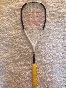 Wilson Ncode Squash Racquet Racket Black And White