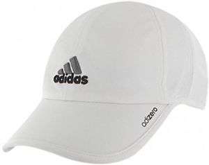 adidas Men's Adizero Cap, White/Black/Sharp Grey, One Size Fits All