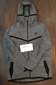 NIKE TECH KNIT WINDRUNNER MEN'S JACKET (728685-043) COOL GREY SIZE LARGE