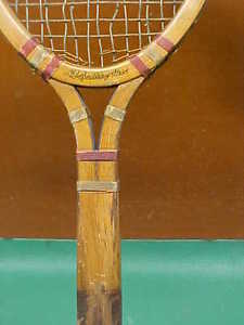 Vintage Wood Tennis Racket * SPALDING, Aristocrat * A G Spalding & Bros