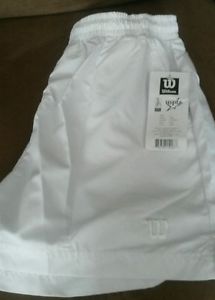 Wilson white tennis shorts USPTA sz XL NEW