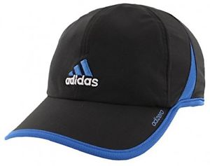 adidas Mens Adizero Ii Cap, Black/EQT Blue, One Size