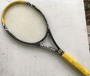 Wilson HYPER HAMMER 6.3 Carbon MIDPLUS MP 95 Grip Size 4 5/8 No 5 Tennis Racquet