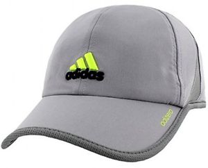 adidas Mens Adizero Ii Cap, Grey/Onix/Semi Solar Slime, One Size