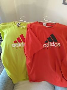 Adidas Men's Clima Cool Tennis T-Shirts 2 XL - Lot Of 2 Shirts