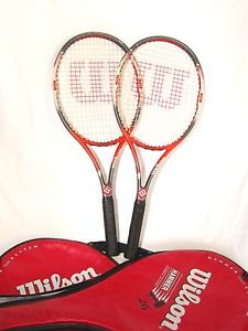 Pair of Wilson Hammer 26" Racquets with Cases, 4", Good Lightly Used Condition