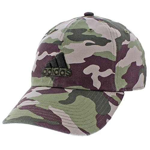 adidas Mens Ultimate Relaxed Cap, Base Green/Black/Camo Print, One Size