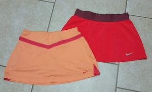 EUC Lot 2 Women's Nike Dri-Fit Tennis Running Skirt/Skort/Shorts SZ S