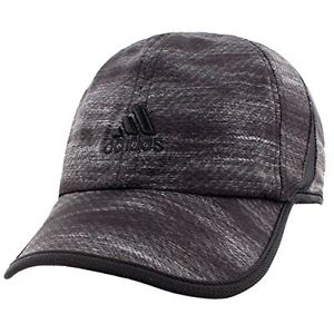 adidas Men's Adizero II Cap, One Size, Black/Macro Heather Print