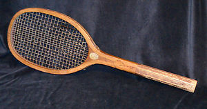 Vintage Wood 1910 Horsman “Riverside” New York Tennis Racket Unusual Maker