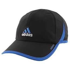 adidas Mens Adizero Ii Cap, Black/EQT Blue, One Size