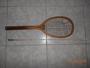 VINTAGE RARE WILSON DUANE WOOD RACKET PRE LEATHER GRIP IN GREAT CONDITION