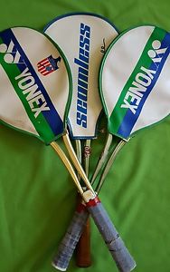 VINTAGE YONEX YY 8500  O.P.S. TENNIS RACQUET w/ COVER LIGHT 4 3/8" Lot of Three
