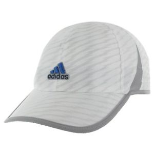 adidas Men's Adizero II Cap, White/Clear Onix/Blue Beauty, One Size